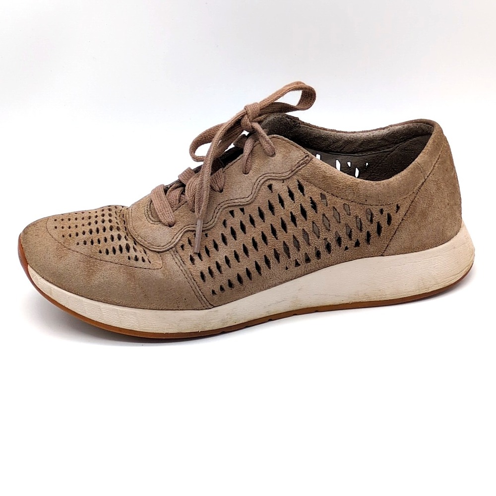 Dansko Shoes Womens Charlie‎ Brown EUR 40 Suede Walking Sneakers Cut-Out Comfort